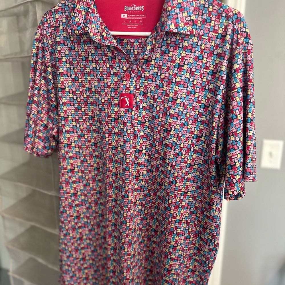 Bobby Jones Men's Vibrant Pattern Polo Shirt